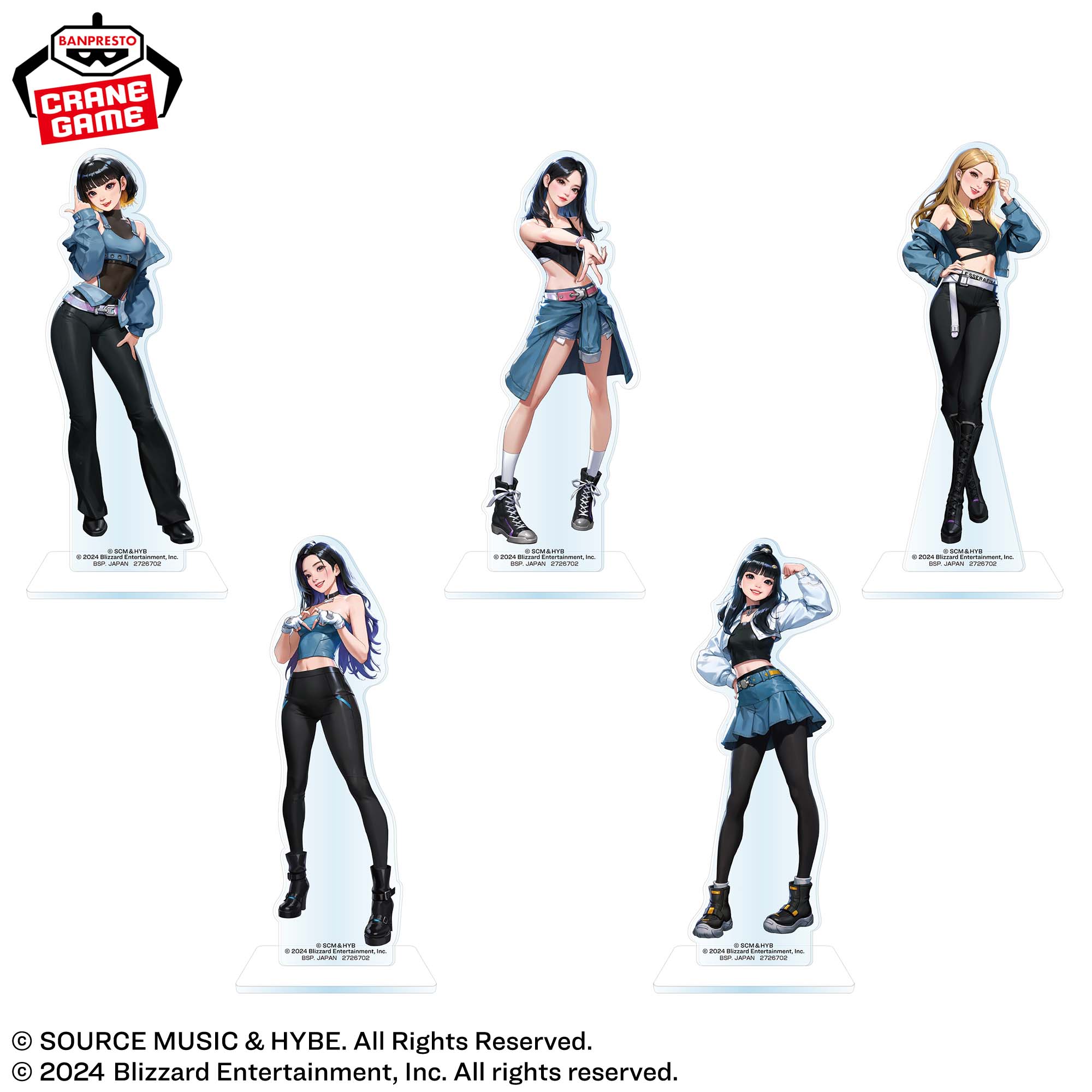 LE SSERAFIM×OVERWATCH 2 スタンド付きビッグアクリルプレート│株式 