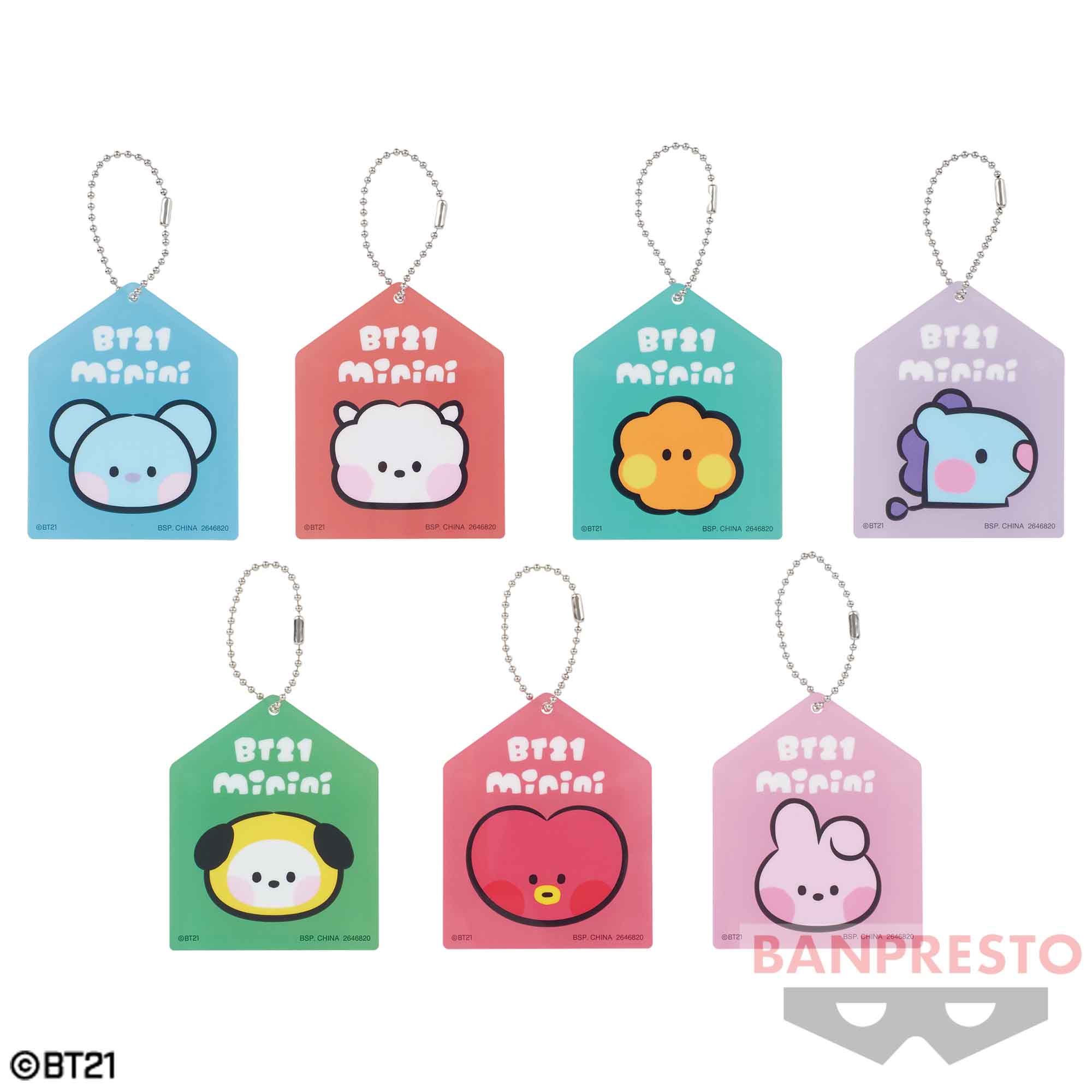 BT21 minini アクリルプレートキーホルダー