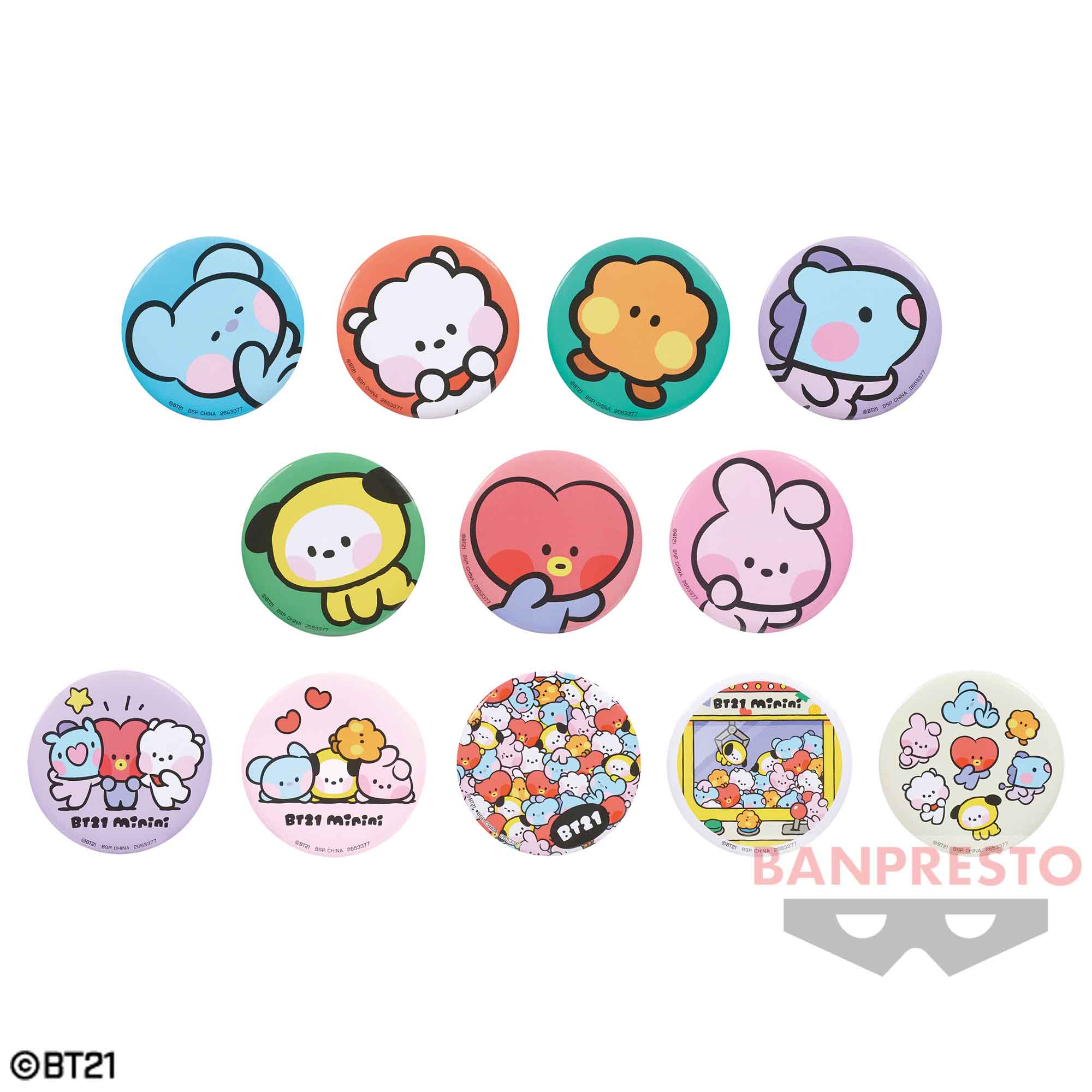 BT21 minini 缶バッジ