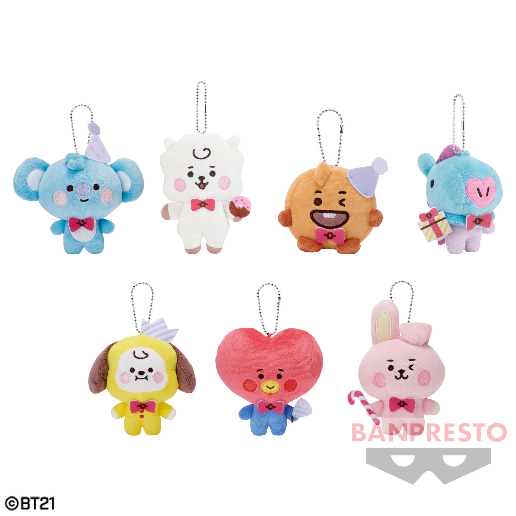 BT21 ボールチェーン付きぬいぐるみ