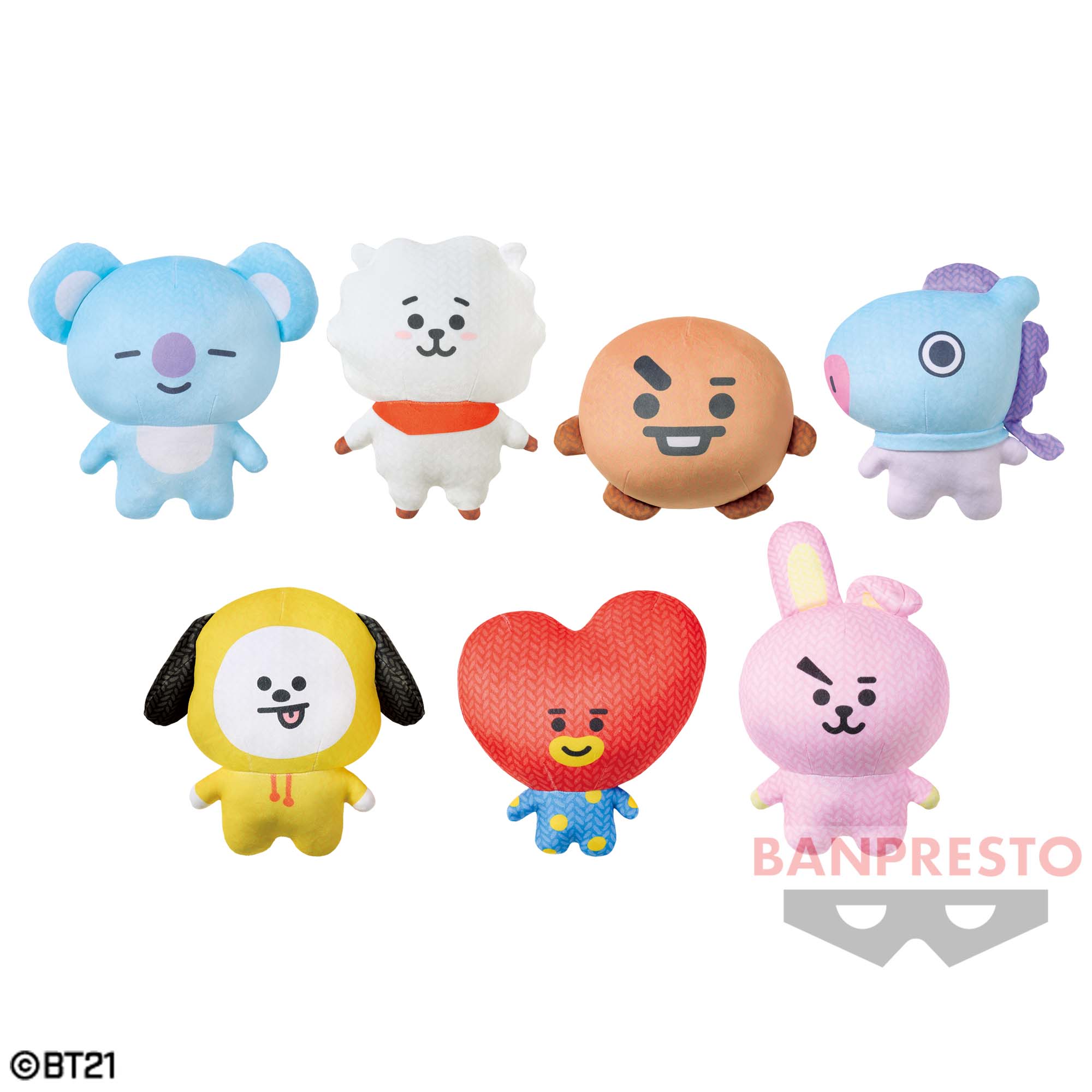 BT21 でっかいふわむにぺったん～HAPPY KNITTY～