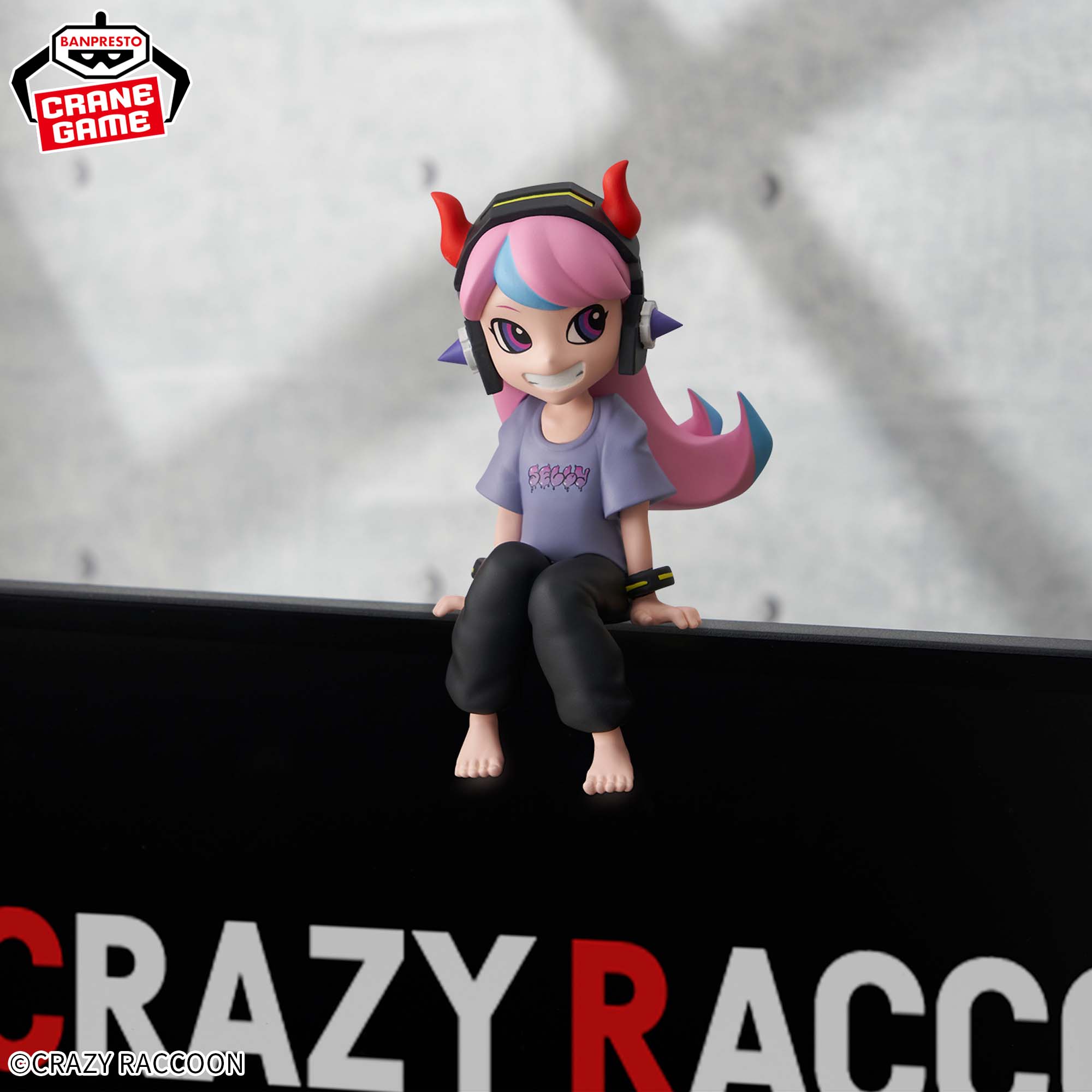 Crazy Raccoon モニタートップフィギュア-Selly-