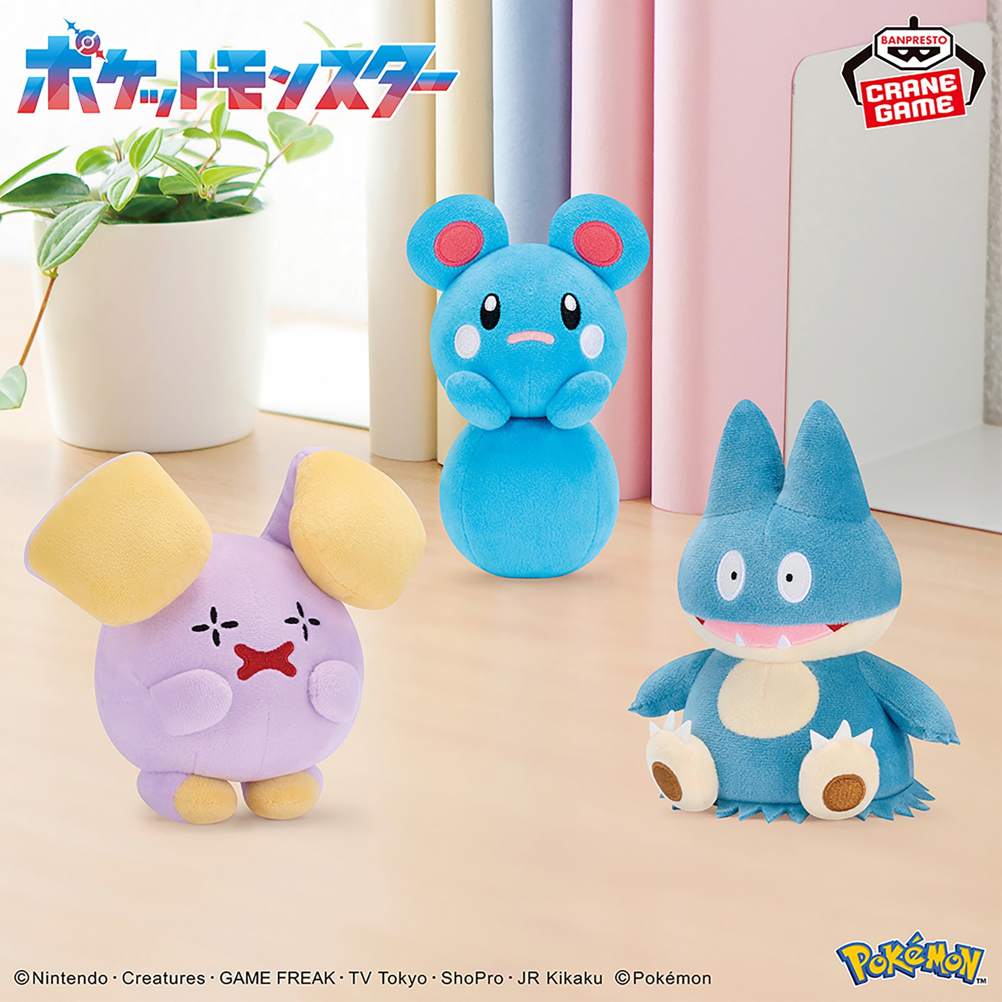 ポケットモンスター ぬいぐるみ～ゴニョニョ・ルリリ・ゴンベ～